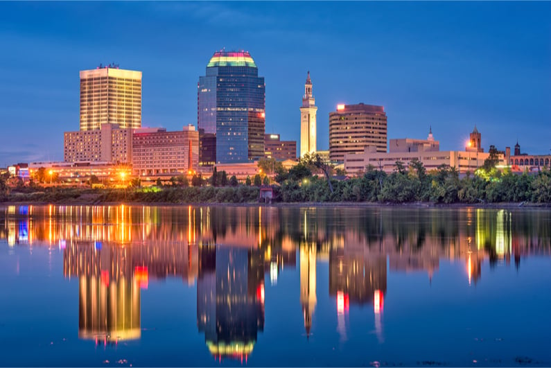 Skyline of Springfield, Massachusetts