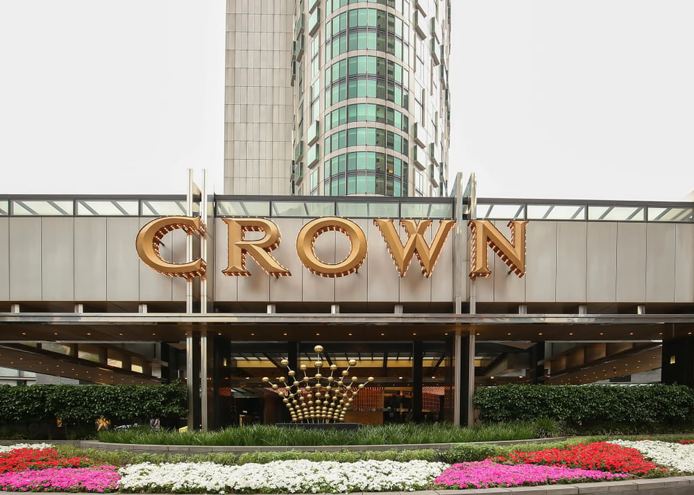 Crown Resorts hotel sign