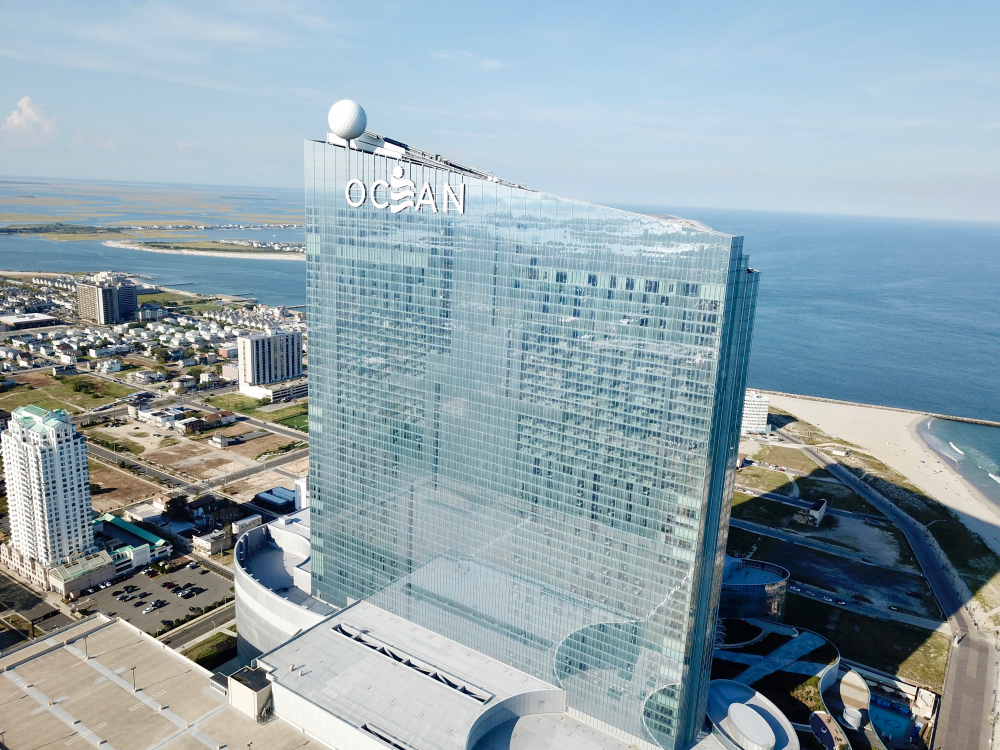 aerial view of the Ocean Casino Resort in Atlantic City, New Jersey