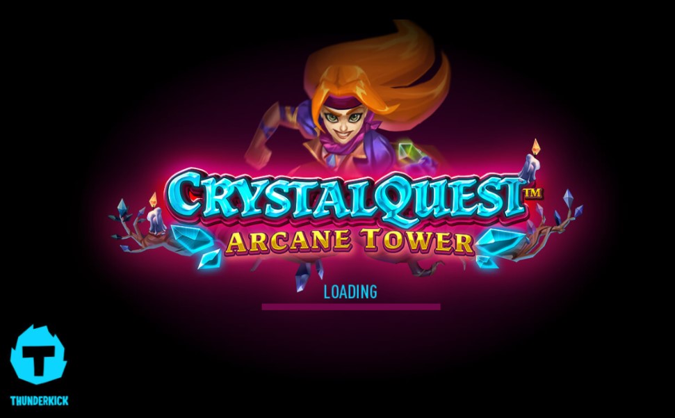 Crystal Quest Arcane Tower slot title by Thunderkick