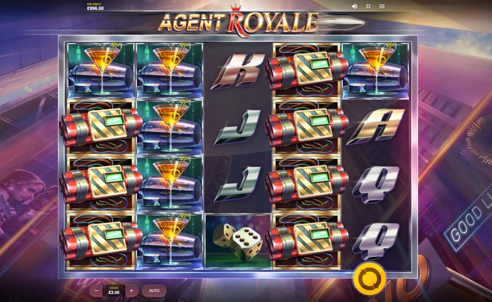 Agent Royale slot reels by Red Tiger