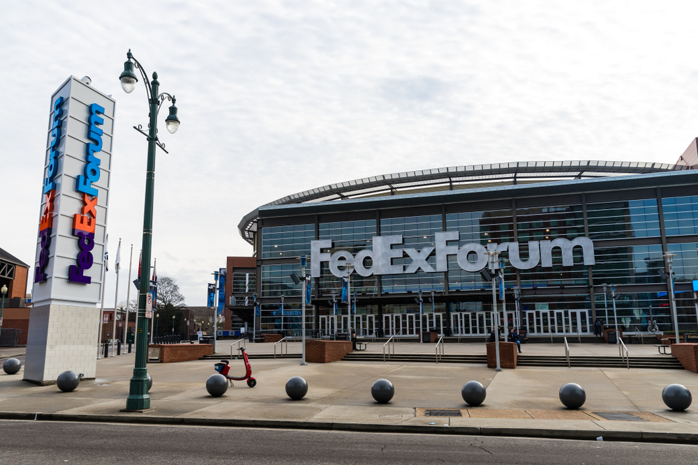 FedEx forum stadium in Tennessee