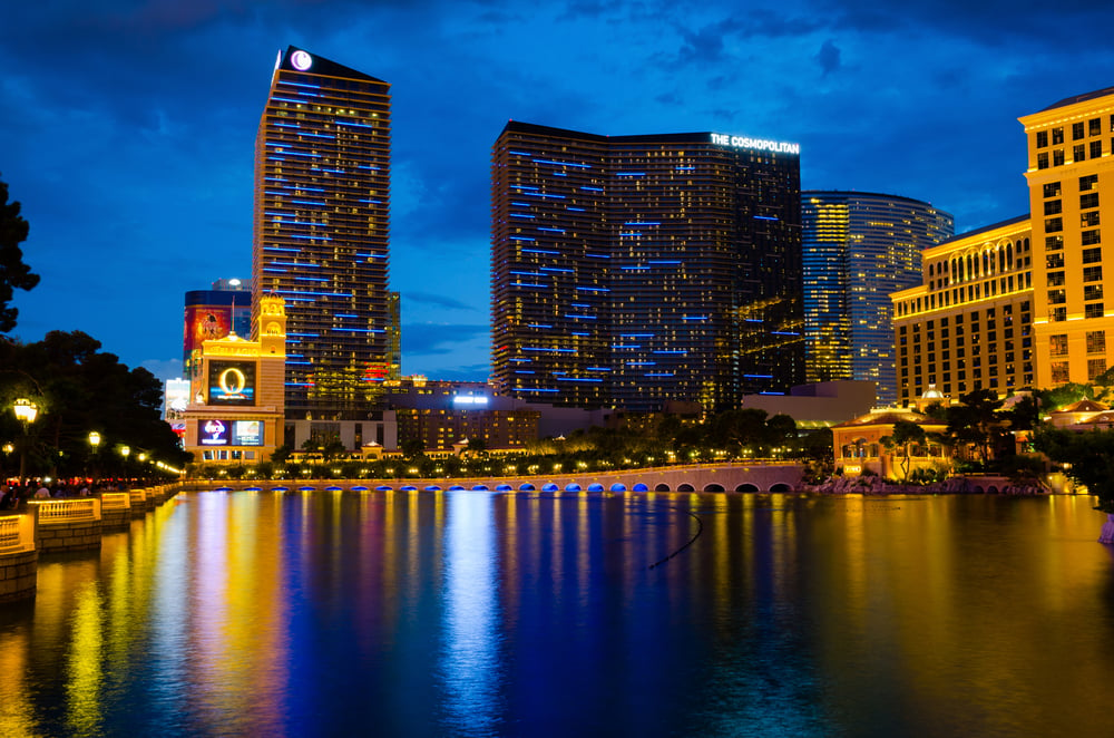 The Cosmopolitan of Las Vegas at night