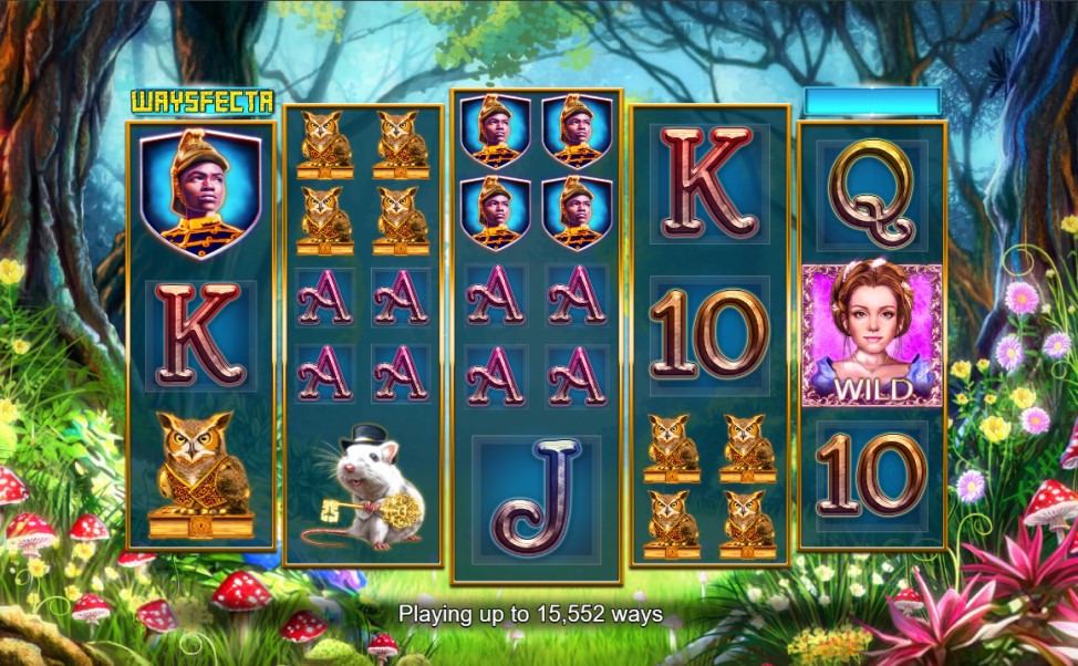 Enchanted Waysfecta slot reels by Lightning Box Games